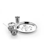 Kalash 6pcs Floral  Laser Finish Kanchan buffet set