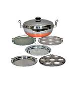 Kalash 5 in 1 Copper bottom Multi kadai with steel Lid