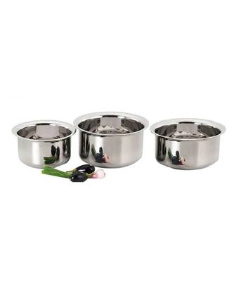 Kitchen Krafts 3pcs Round bottom Tope set (22g) 10x12 1