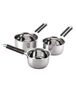 Kitchen Krafts 3pcs Plain Saucepan with handle (16,18,20cm)