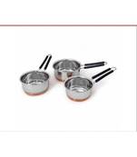 Kitchen Krafts 3pcs Copper bottom  Saucepan with handle (16,18,20cm)