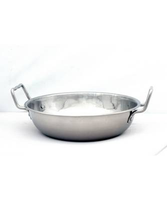 Kitchen Krafts Flat bottom Kadai 11" (Induction Compatiable) 2