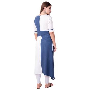 Teal19 Women Embroidered Rayon Straight Casual Kurtis 2