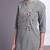 Women grey Cotton Embroidered Kurta and Pant Set