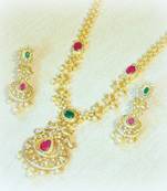 Royal fine micron plating ad nacklace set