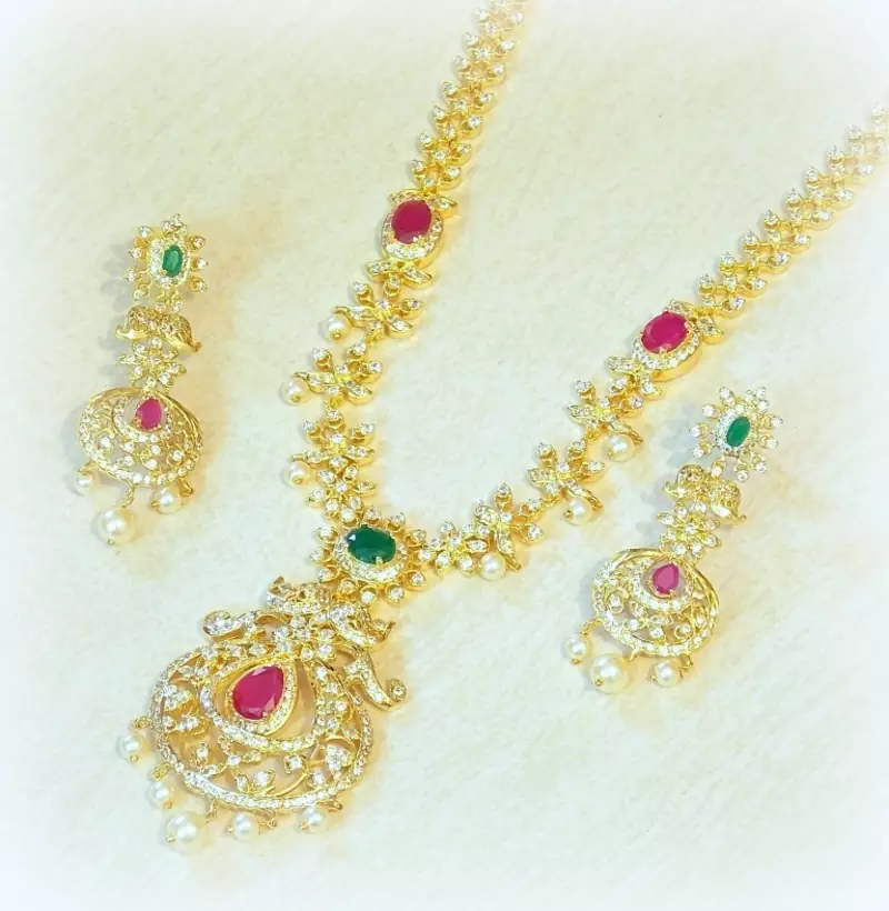 Royal fine micron plating ad nacklace set