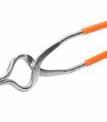 kreyam's Kitchen Tools of Tongs, Pincers, Cooking Holder, Stainless Steel with Easy Gripping Handles (Red Handle)