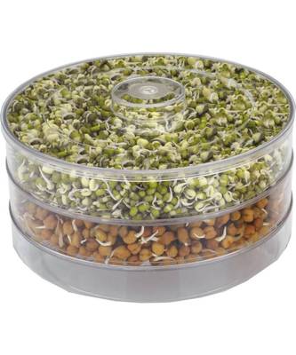 kreyam's? Sprout Maker for Home - 1.5ml Plastic (White, Clear) 1