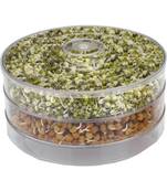 kreyam's? Sprout Maker for Home - 1.5ml Plastic (White, Clear)