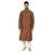 Mustard Woven Zarijacquard Kurta  Pajama