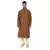 Mustard Woven Zarijacquard Kurta  Pajama