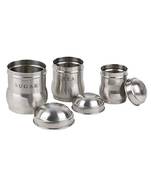 Stainless Steel Tea Coffee Sugar Canisters