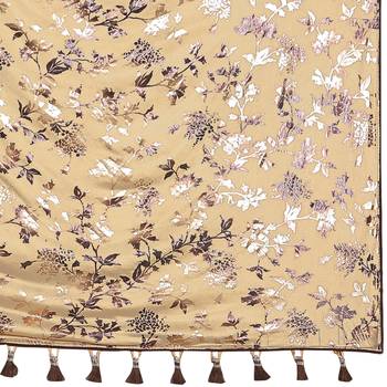 Beige Plain Lycra Designer Saree With Blouse 5