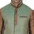Brown Woven Polysilk Kurta  Pajama