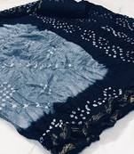 Black woven cotton silk saree with blouse