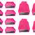 Atorakushon non wovan Fabric Combo Saree Cover Blouse Clothes Storage Bag Wardrobe Organiser Set of 12(Pink)