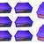 Atorakushon non wovan Fabric Combo Saree Cover Blouse Clothes Storage Bag Wardrobe Organiser Set of 8 (Blue)