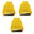 Atorakushon   Non woven Fabric Saree Cover Blouse Cover Garments Storage Bag Wardrobe Organiser Pack of 3 (yellow)
