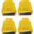ATORAKUSHON NON WOVEN FABRIC 4 PIECE SAREE COVER CLOTHES STORAGE BAGS GARMENTS WARDROBE ORGANISER (Yellow)