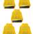 Atorakushon   Non woven Fabric Saree Cover Blouse Cover Garments Storage Bag Wardrobe Organiser Pack of 5 (yellow)