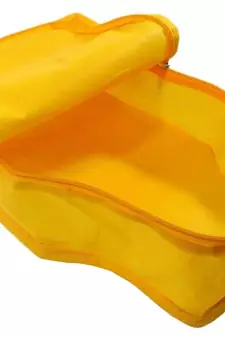 Atorakushon   Non woven Fabric Saree Cover Blouse Cover Garments Storage Bag Wardrobe Organiser Pack of 6 (yellow)