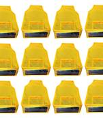 Atorakushon   Non woven Fabric Saree Cover Blouse Cover Garments Storage Bag Wardrobe Organiser Pack of 12 (yellow)