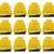 Atorakushon   Non woven Fabric Saree Cover Blouse Cover Garments Storage Bag Wardrobe Organiser Pack of 12 (yellow)