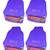 Atorakushon   Non woven Fabric Saree Cover Blouse Cover Garments Storage Bag Wardrobe Organiser Pack of 4(Blue)