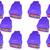 Atorakushon   Non woven Fabric Saree Cover Blouse Cover Garments Storage Bag Wardrobe Organiser Pack of 10 (Blue)