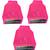 Atorakushon   Non woven  Fabric Saree Cover Blouse Cover Garments Storage Bag Wardrobe Organiser Pack of3 (Pink)