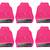 Atorakushon   Non woven Fabric Saree Cover Blouse Cover Garments Storage Bag Wardrobe Organiser Pack of 6 (Pink)