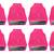 Atorakushon   Non woven Fabric Saree Cover Blouse Cover Garments Storage Bag Wardrobe Organiser Pack of 8 (Pink)