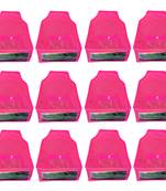 Atorakushon   Non woven Fabric Saree Cover Blouse Cover Garments Storage Bag Wardrobe Organiser Pack of 12 (Pink)