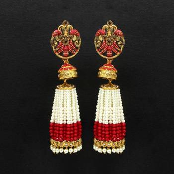 Maroon danglers-drops 1