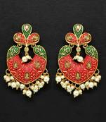 Maroon danglers-drops