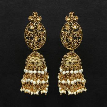 Gold jhumkas 1