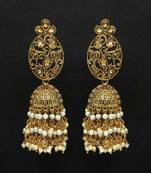 Gold jhumkas