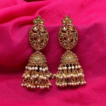 Gold jhumkas 2