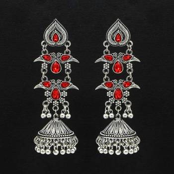 Red jhumkas 1