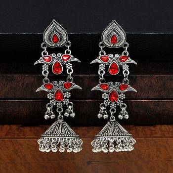 Red jhumkas 2