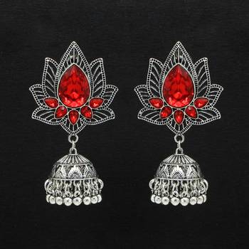 Red jhumkas 1