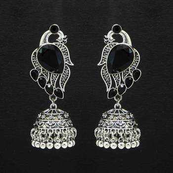 Black jhumkas 1
