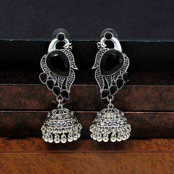 Black jhumkas 2