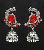 Red jhumkas