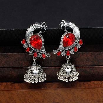 Red jhumkas 2