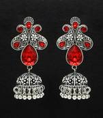 Red jhumkas
