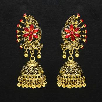 Red jhumkas 1