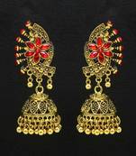 Red jhumkas