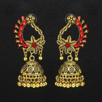 Red jhumkas 1