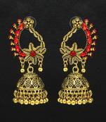 Red jhumkas